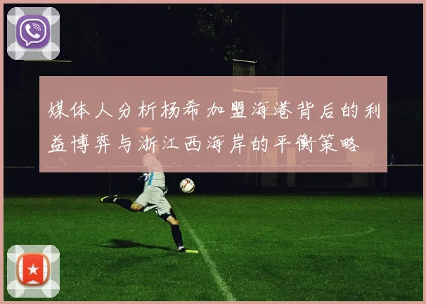 媒体人分析杨希加盟海港背后的利益博弈与浙江西海岸的平衡策略